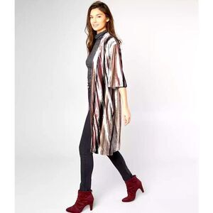 Miss Me Velvet Striped Cardigan